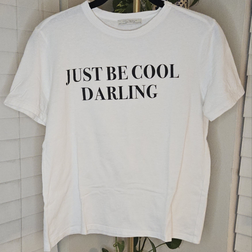 Zara Trafaluc White Tee